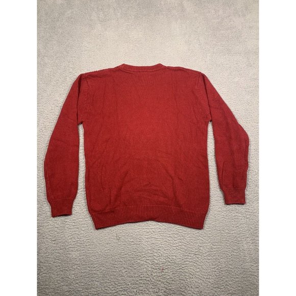R&R Outdoors Men's Red Cable Knit Sweater Cotton Pullover XL Classic‎ - Picture 8 of 9
